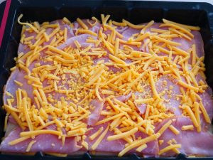 préparation croque cheddar bacon - dans la cuisine d'anais