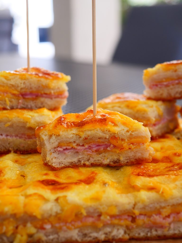 croque cheddar bacon - dans la cuisine d'anais