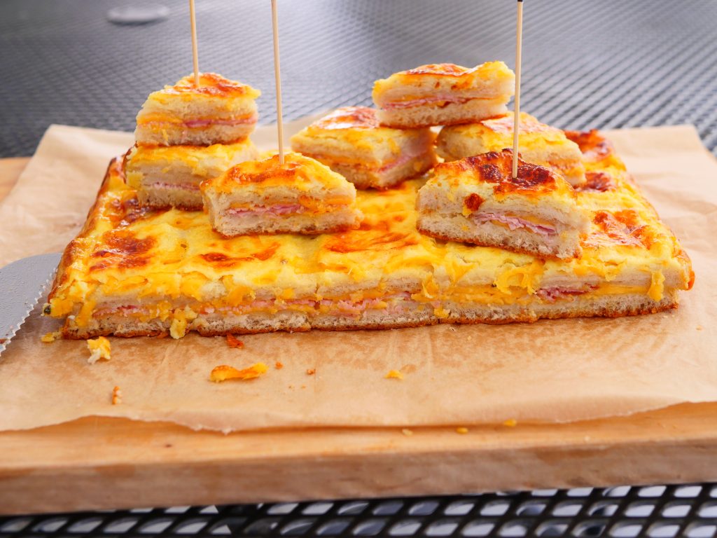 croque cheddar bacon - dans la cuisine d'anais