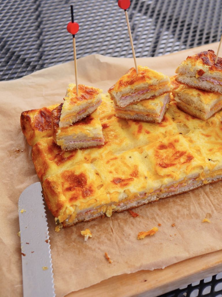 croque cheddar bacon - dans la cuisine d'anais