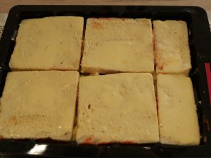 préparation croque pizza - dans la cuisine d'anais