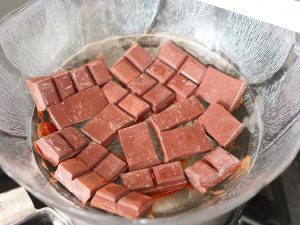 chocolat au bain marie - dans la cuisine d'anais