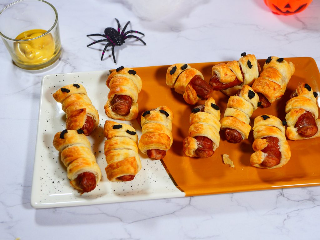 feuilleté saucisse halloween - dans la cuisine d'anais