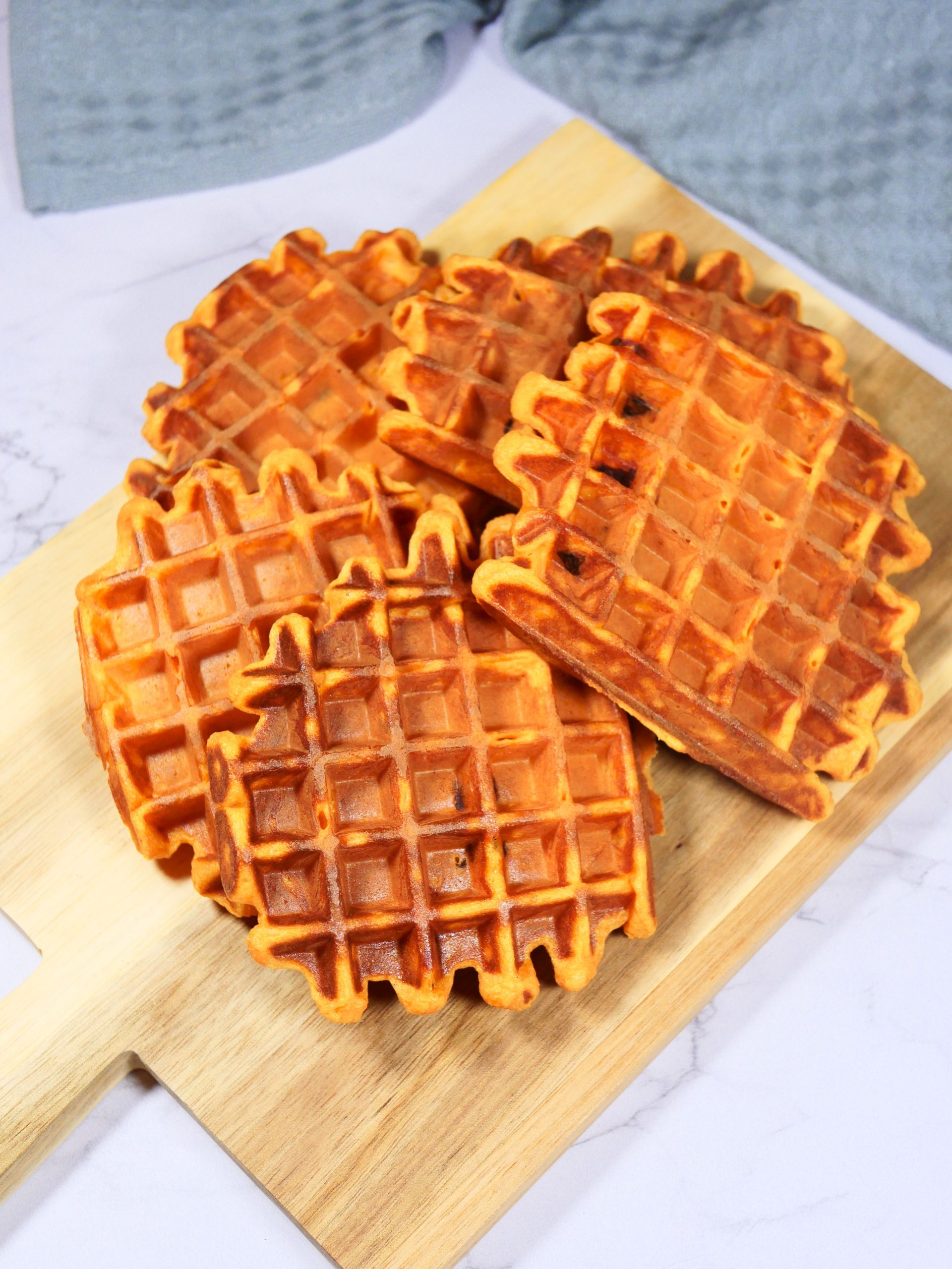 gaufre patate douce chorizo - dans la cuisine d'anais